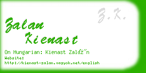 zalan kienast business card